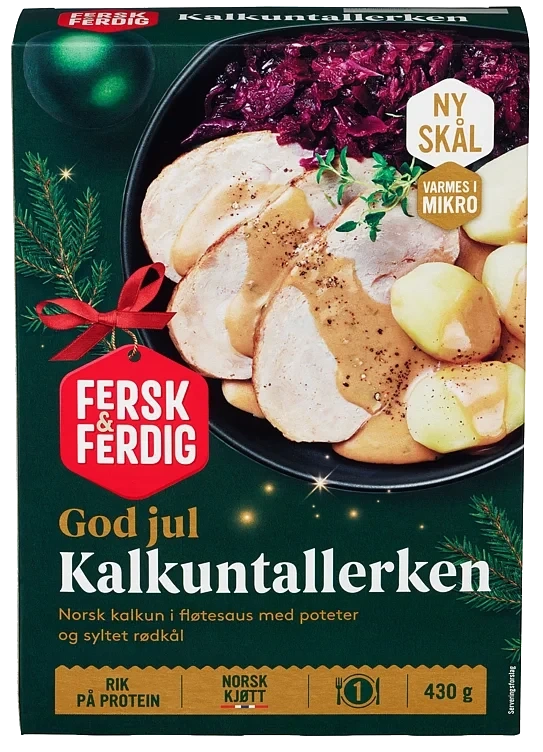 Kalkun&Rødkål 430g Fersk&Ferdig
