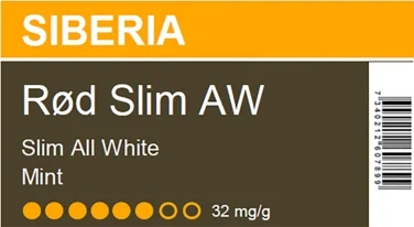Siberia Rød All White Slim 15g