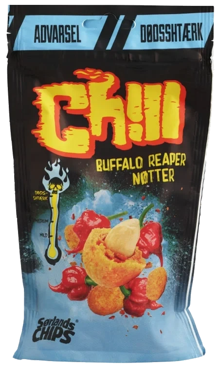 Chill Chilinøtter Buffalo Reaper 110g Sørlandschips