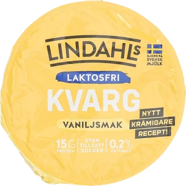 Lindahls Kvarg Vanilje Laktosefri 150g