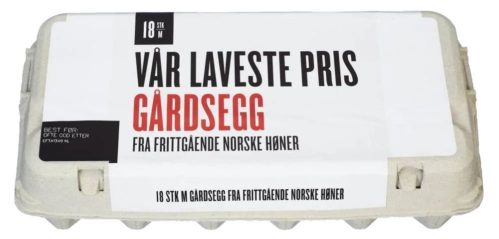 Egg fra frittgående norske høner