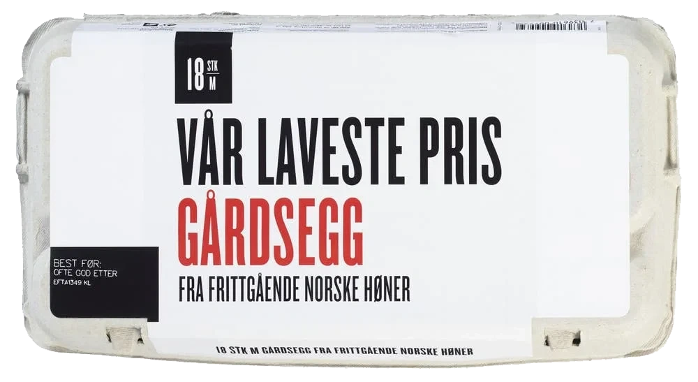 Egg fra frittgående norske høner