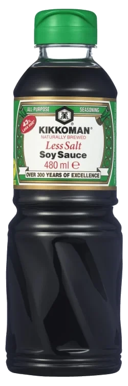 Kikkoman Soy Sauce Less Salt 480ml