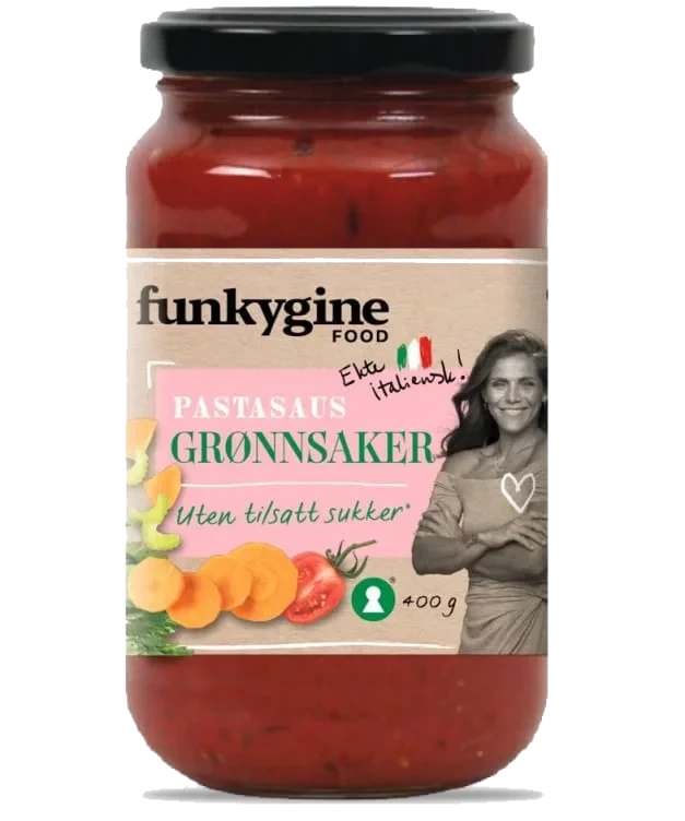Pastasaus Grønnsaker 400g Funkygine Food