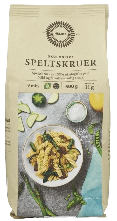Fusilli Spelt 500g Økologisk Helios