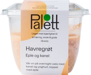 Havregrøt - Eple og Kanel 180g Palett