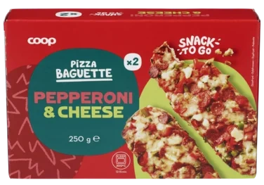 Pizza Baguette Pepperoni, 2 x 125 gram