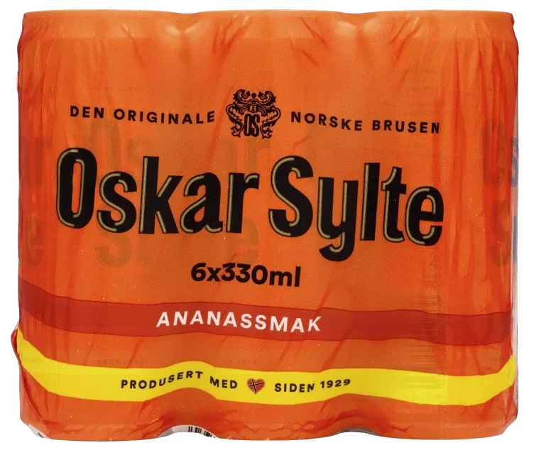 Ananasbrus 0,33lx6 boks Oskar Sylte