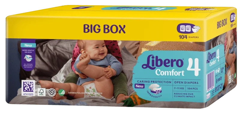 Libero Comfort str. 4 4 7-11kg 104stk