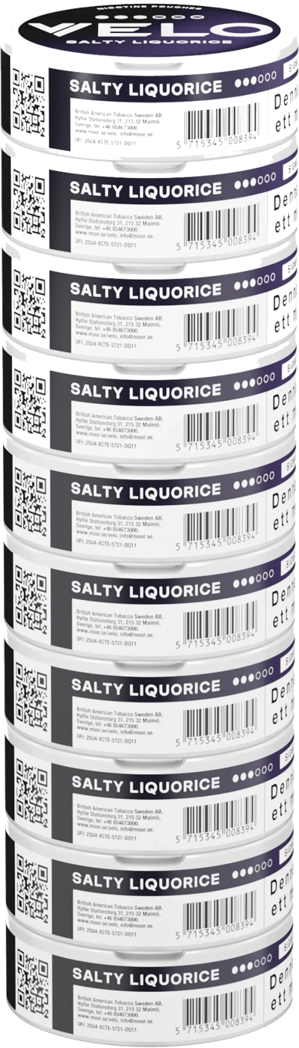 Velo Salty Liquorice 10-pack