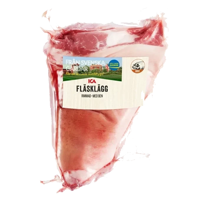 Fläsklägg Färsk med ben rimmad ca 1,4kg ICA