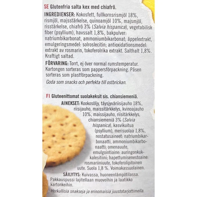 Salta Chia Crackers