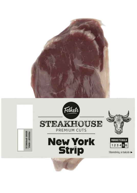 Storfe Newyork Strip Ca300g Folkets