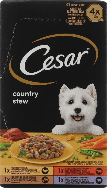 Cesar Country Kitchen Chunks In Gravy 150g 4-pack