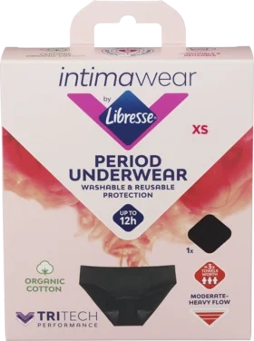 Libresse Menstruse Hipster Svart Xs 1stk