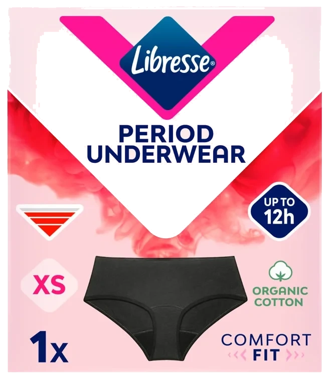Libresse Menstruse Hipster Svart Xs 1stk