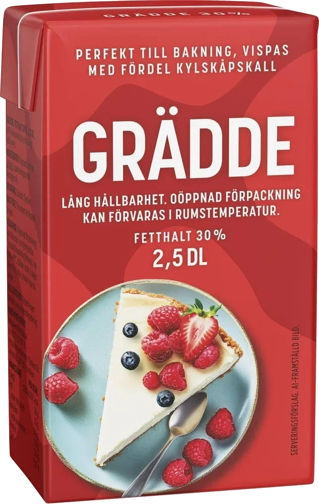Vispgrädde Lång Hållbarhet 30%