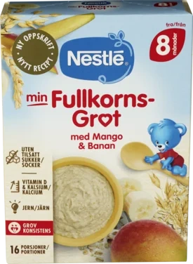 Min Fullkornsgrøt Mango Banan 410g