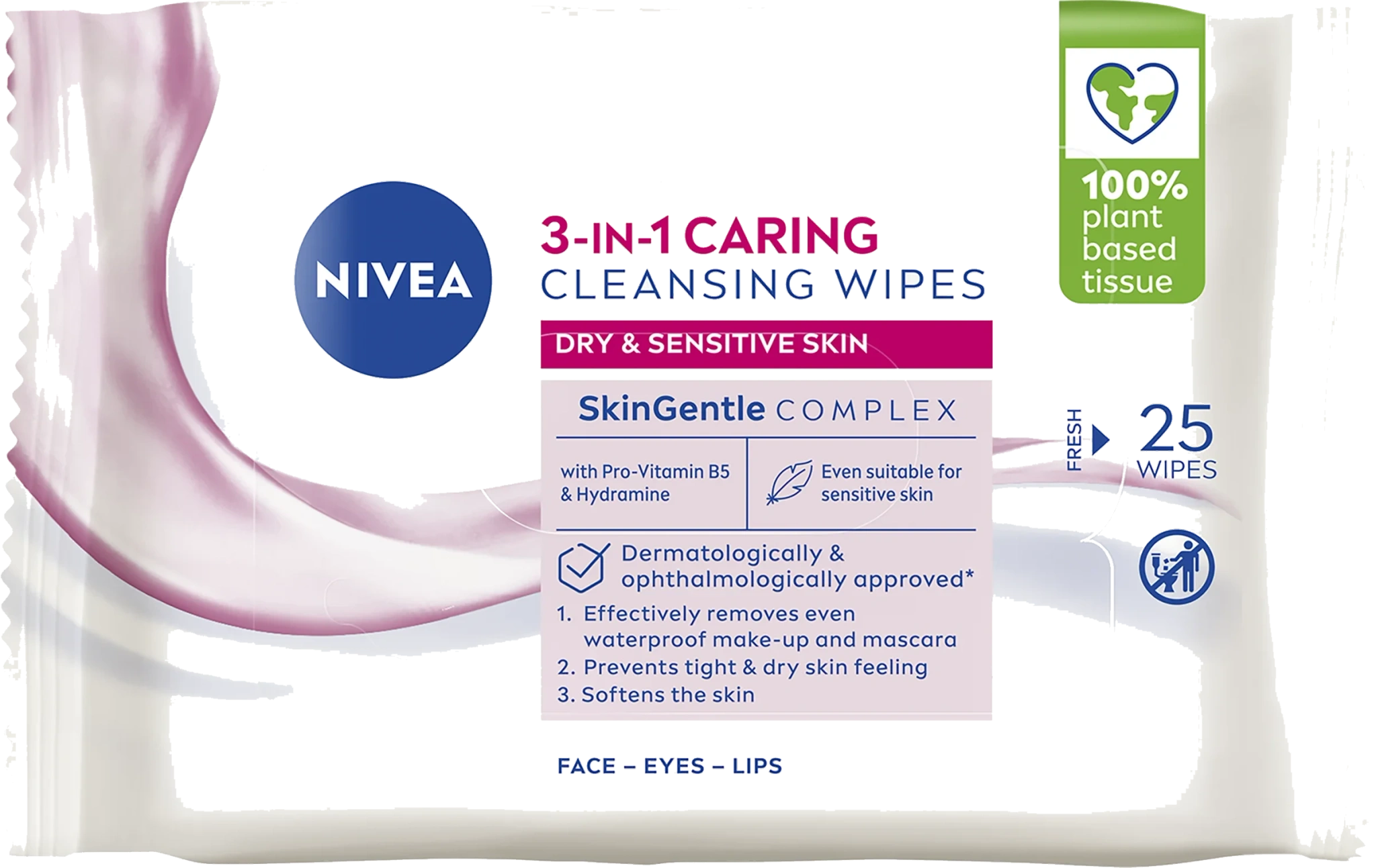 Ansiktsservetter Gentle Cleansing Wipes 25-pack