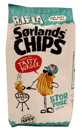Sørlandchips Tasty Burger 225g