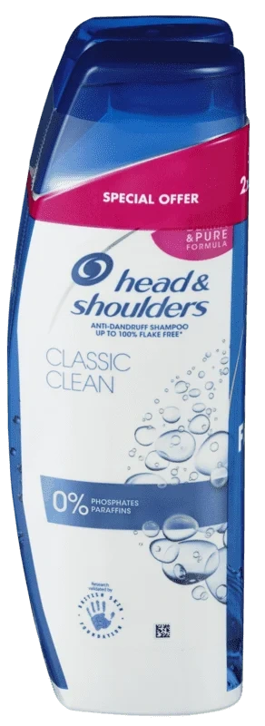 Head & Shoulders Shampoo Classic Clean 2x280ml