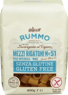 Rummo No51 Mezzi Rigatoni Gl.free 400g