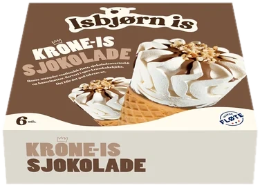 Krone-is Sjokolade 6 stk