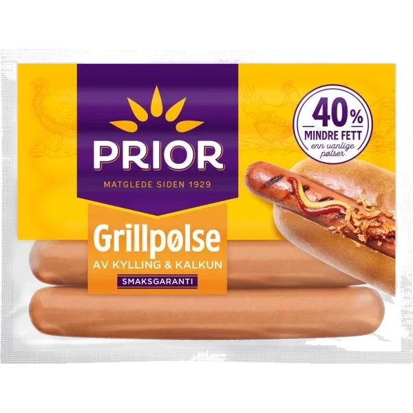 Grillpølser Kylling/Kalkun 600g