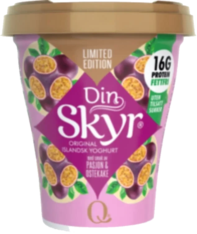 Din Skyr Pasjonsfrukt&Ostekake 160g Q