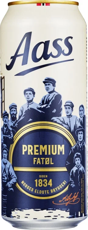 Aass Premium Fatøl 0,5l boks