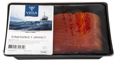 Einerrøket Ørret stk Ca 250g Vak