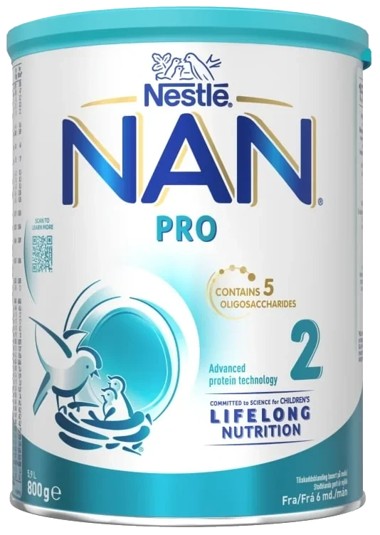 Nan Pro 2 Hmo Fra 6mnd 800g Nestle