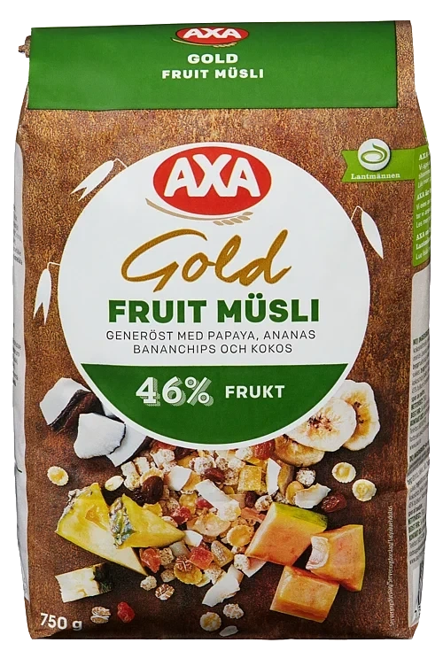 Gold Musli Frukt 750g Axa