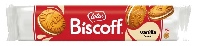 Biscoff Kjeks Sandwich Vanilje 150g Lotus