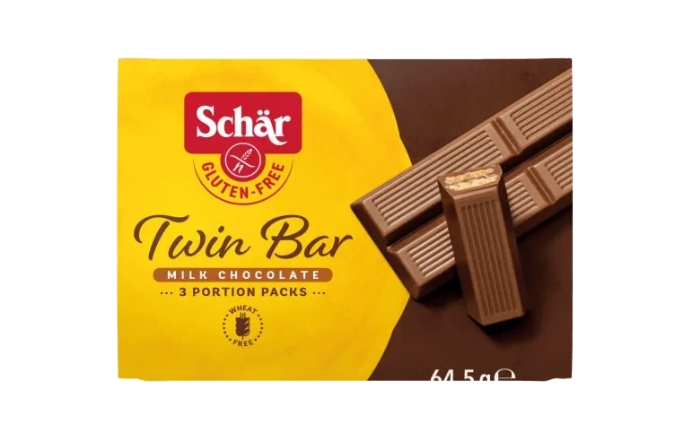 Schär Twin Bar Sjokolade 3-pack 64.5g