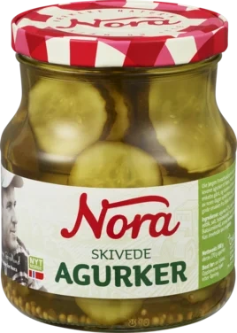 Agurker Skivede 580g Nora