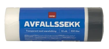 Avfallssekk m/Snor 100l Coop