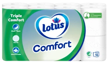 Lotus Comfort Toalettpapir 16 Ruller