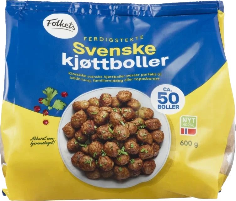 Kjøttboller Svenske 600g Folkets
