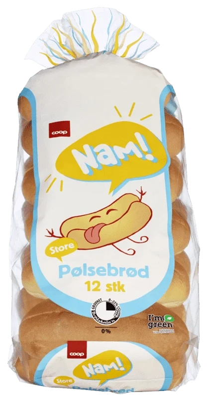 Coop Nam Store Pølsebrød 600g