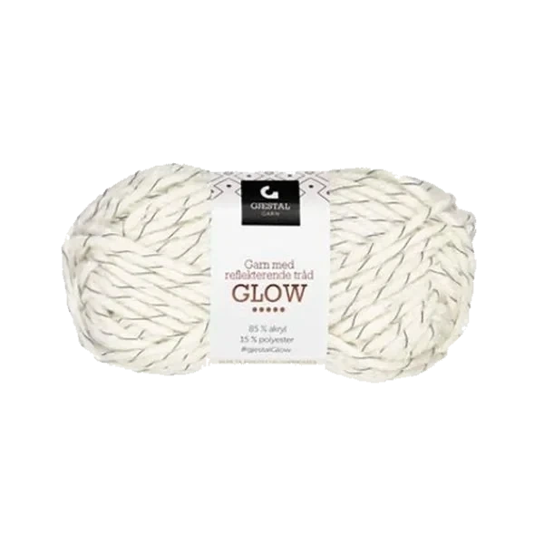 Glow Garn 50g - Hvit #148
