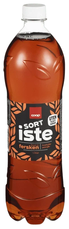 Coop Sort Iste Fersken Uten Tilsatt Sukker 1l