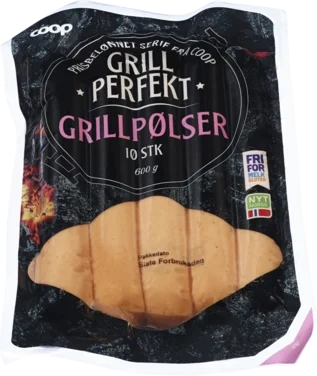 COOP GRILLPØLSER 600G 