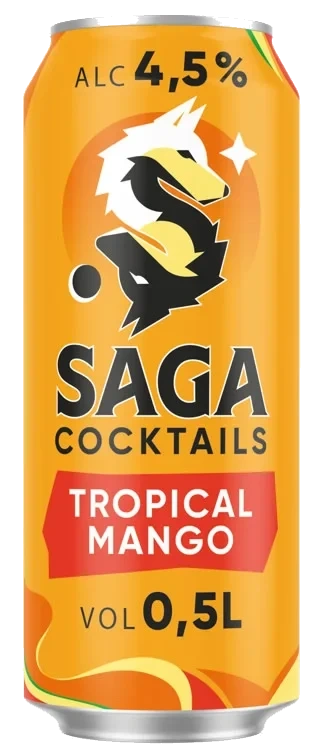 Saga Cocktail Tropical Mango 0,5l boks