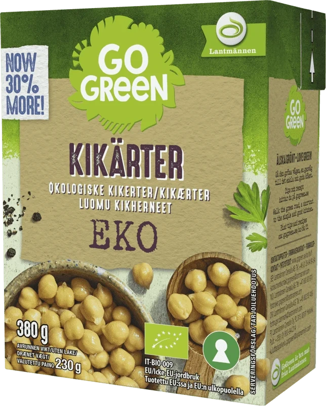 Kikerter Økologisk 380g Gogreen