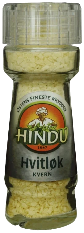 Hvitløk Kvern Glass Hindu
