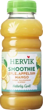 Hervik - Smoothie Fra Eple Appelsin Banan Mango Pasjonsfrukt og Sitron 250ml
