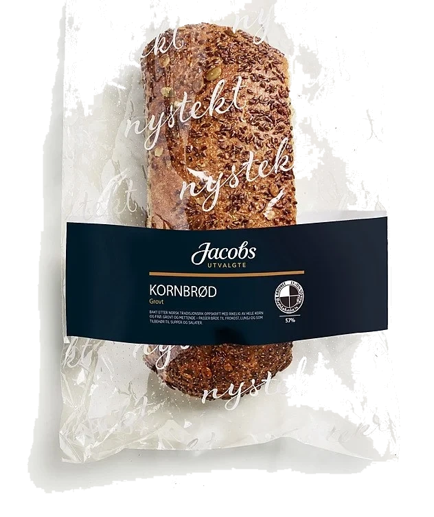 Grovt Kornbrød Halvstekt 660g Jacobs Utvalgte