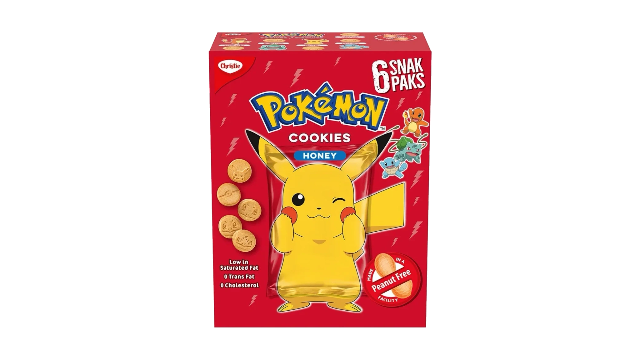 Pokémon Cookies Honey 6-pack 150 g