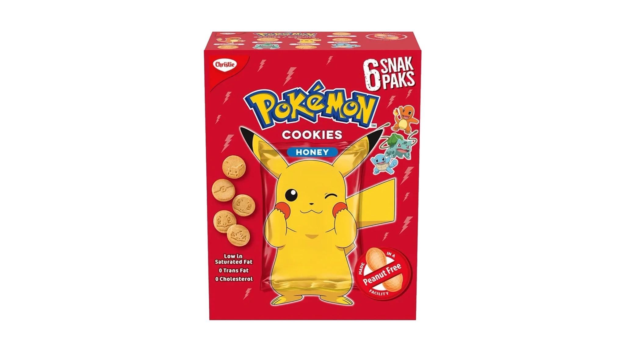Pokémon Cookies Honey 6-pack 150 g